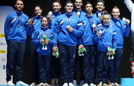 מדליית כסף לנבחרת ישראל באקרובטיקה באליפות העולם הנערכת בבלגיה.